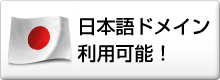 日本語ドメイン利用可能！